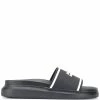 Alexander McQueen logo pool slides