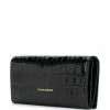 Alexander McQueen crinkled leather clutch bag