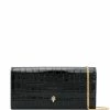 Alexander McQueen crinkled leather clutch bag