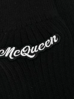 Alexander McQueen embroidered signature socks