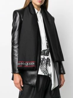 Alexander McQueen jacquard logo scarf