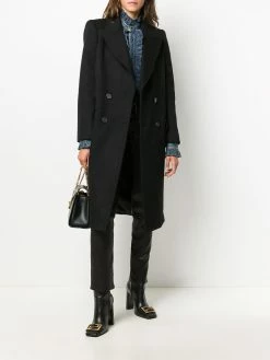 Alexander McQueen cashmere-wool blend double breasted tailored coat
