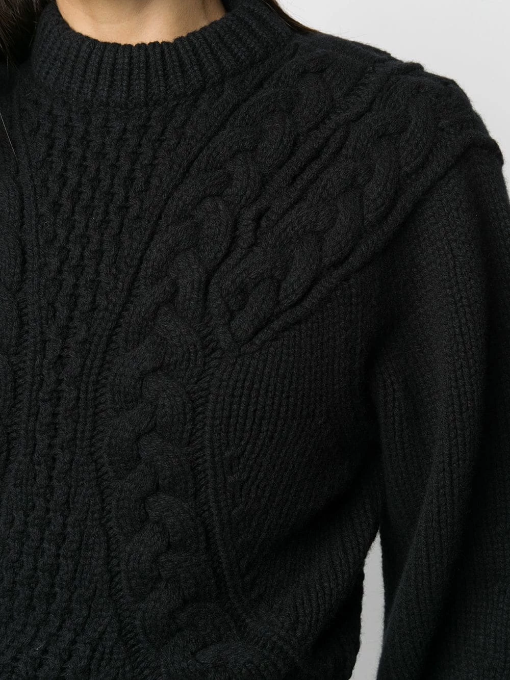 Alexander McQueen Cropped cable knit jumper 5 Alexander McQueen cropped cable knit jumper