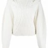 Alexander McQueen cut-out cable knit jumper
