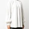Alexander McQueen pleated silk blouse