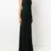 Alexander McQueen single lace sleeve evening dress
