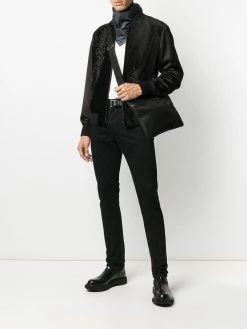 Alexander McQueen sequin-embellished floral bomber