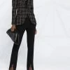 Alexander McQueen check-print fitted blazer
