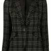 Alexander McQueen check-print fitted blazer