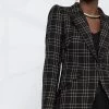 Alexander McQueen check-print fitted blazer