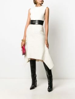 Alexander McQueen textured asymmetric dress