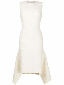 Alexander McQueen textured asymmetric dress