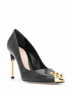 Alexander McQueen studded point-toe pumps