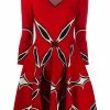 Alexander McQueen V-neck flared dress