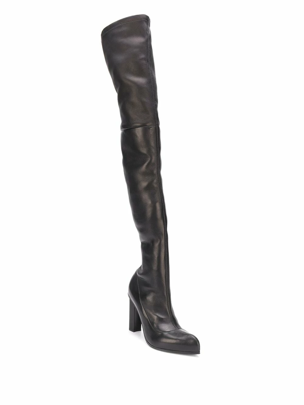 Alexander McQueen Knee high leather boots 2 Alexander McQueen knee-high leather boots