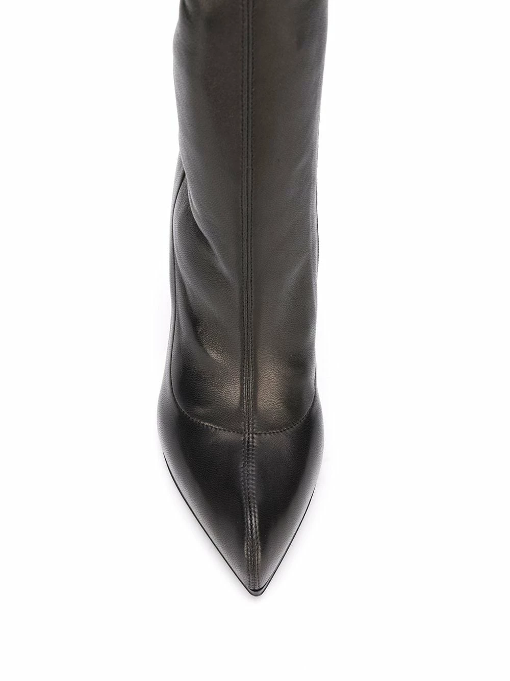 Alexander McQueen Knee high leather boots 4 Alexander McQueen knee-high leather boots