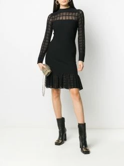 Alexander McQueen Ottoman knit mini dress