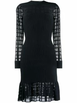 Alexander McQueen Ottoman knit mini dress