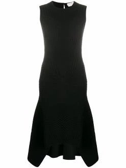 Alexander McQueen sleeveless brocade knit dress