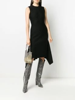 Alexander McQueen sleeveless brocade knit dress