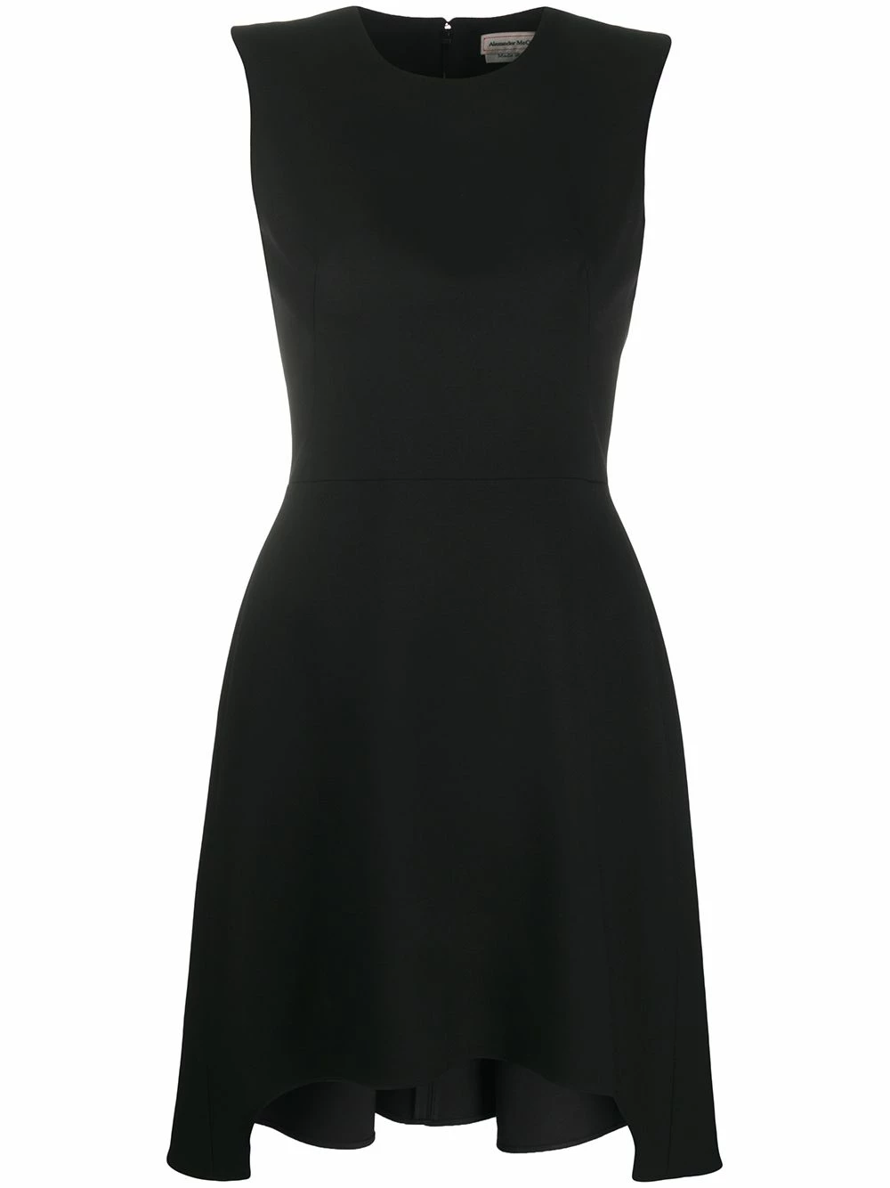Alexander McQueen Asymmetric hem fitted short dress 1 Alexander McQueen asymmetric-hem fitted short dress