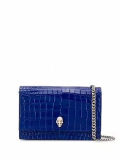 Alexander McQueen small Skull crodolie-embossed crossbody bag