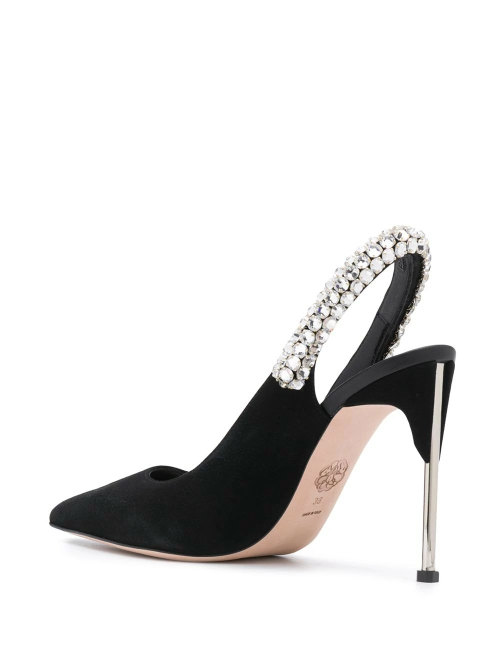 Alexander McQueen Crystal embellished slingback pumps 3 Alexander McQueen crystal-embellished slingback pumps