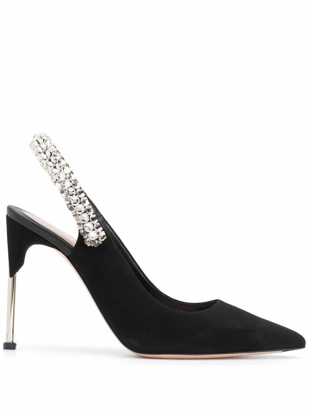 Alexander McQueen Crystal embellished slingback pumps 1 Alexander McQueen crystal-embellished slingback pumps
