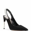 Alexander McQueen Crystal embellished slingback pumps 5 Alexander McQueen crystal-embellished slingback pumps