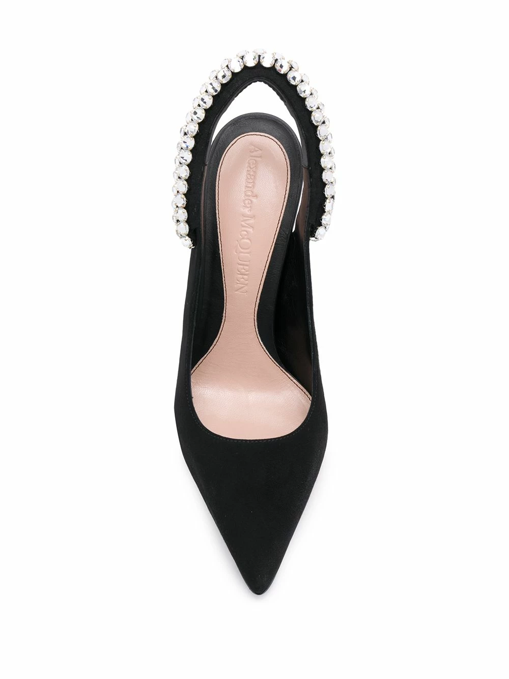 Alexander McQueen Crystal embellished slingback pumps 4 Alexander McQueen crystal-embellished slingback pumps
