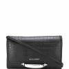 Alexander McQueen crocodile-effect clutch bag
