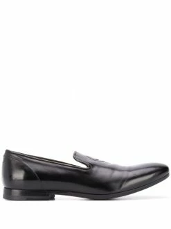 Alexander McQueen embossed skull slippers