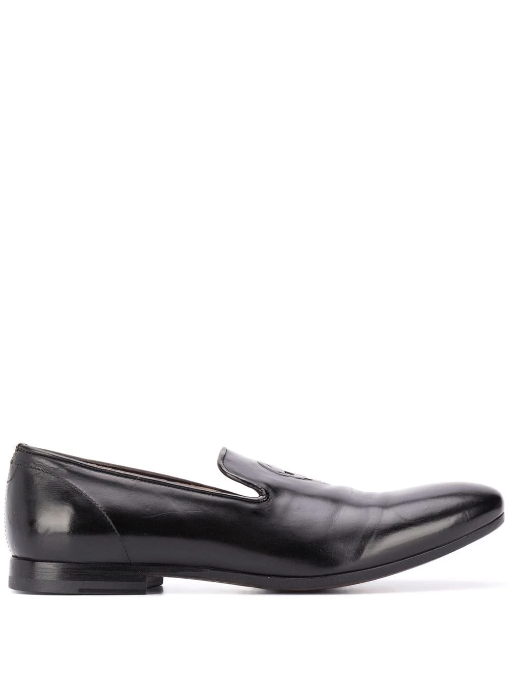 Alexander McQueen Embossed skull slippers 1 Alexander McQueen embossed skull slippers