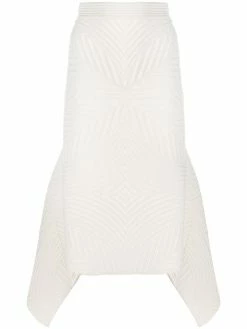 Alexander McQueen asymmetric knitted skirt