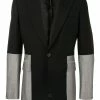 Alexander McQueen two-tone single-breasted suit jacket