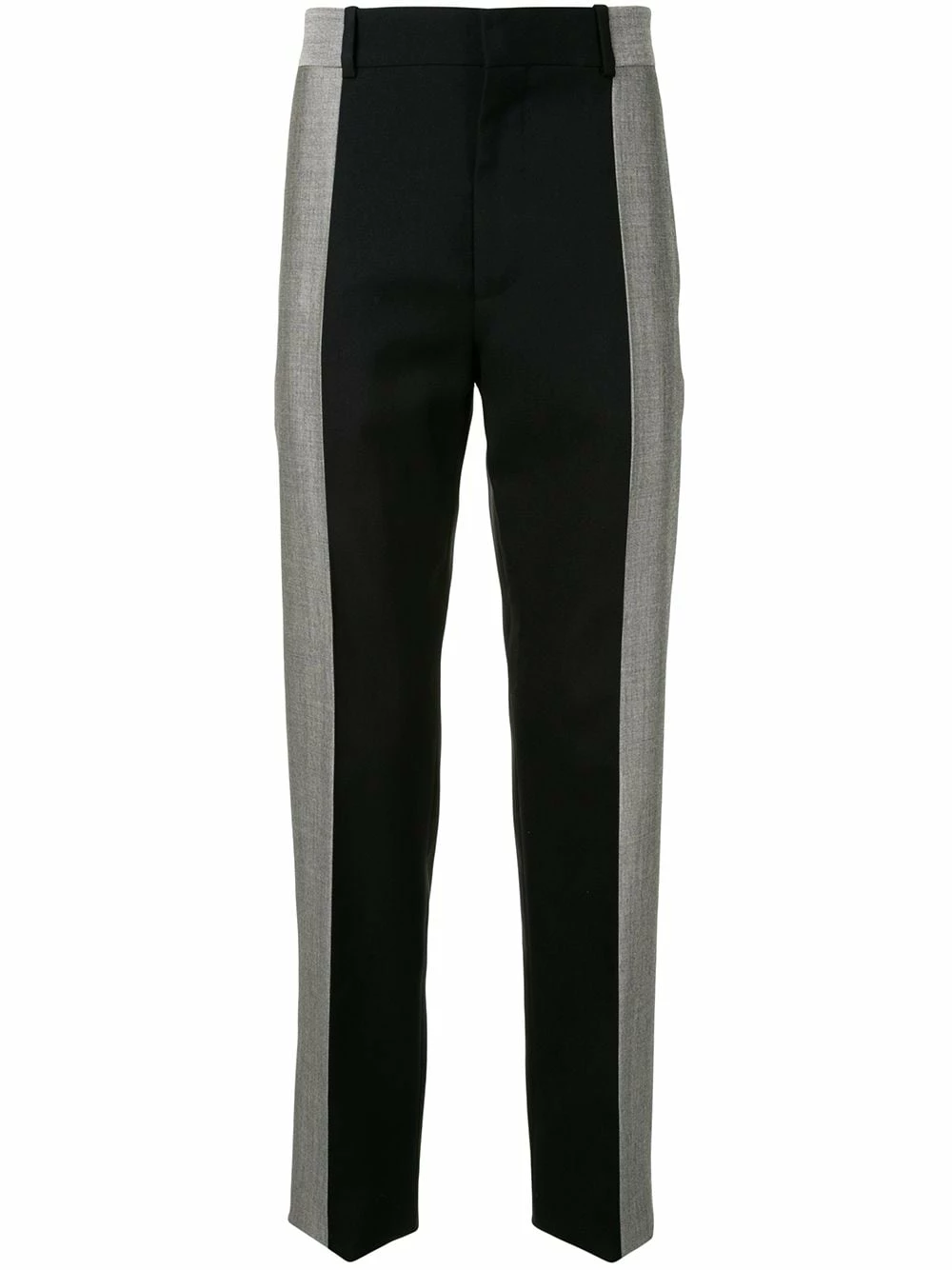 Alexander McQueen Two tone wool tailored trousers 1 Alexander McQueen two-tone wool tailored trousers
