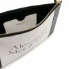 Alexander McQueen embossed logo colour block clutch