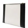 Alexander McQueen embossed logo colour block clutch