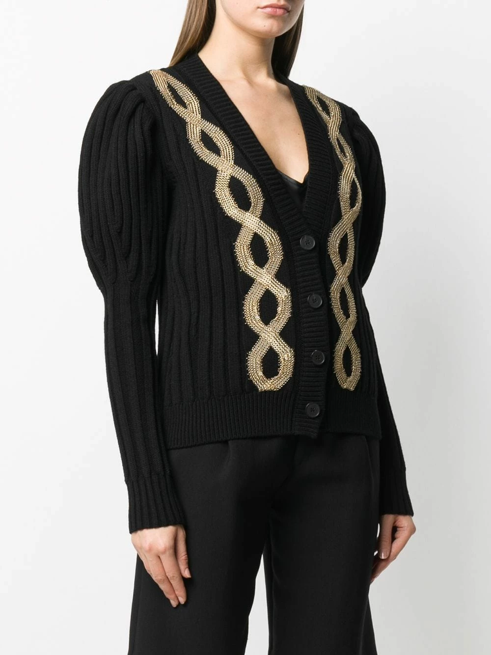 Alexander McQueen Embellished knitted cardigan 3 Alexander McQueen embellished knitted cardigan