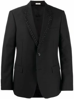 Alexander McQueen beaded single-breasted jacket