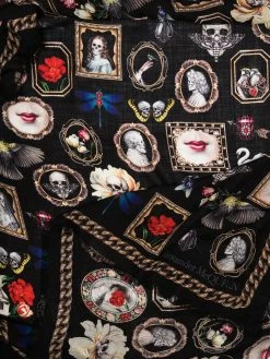 Alexander McQueen Curiosities print scarf