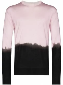 Alexander McQueen dip-dye crew-neck jumper