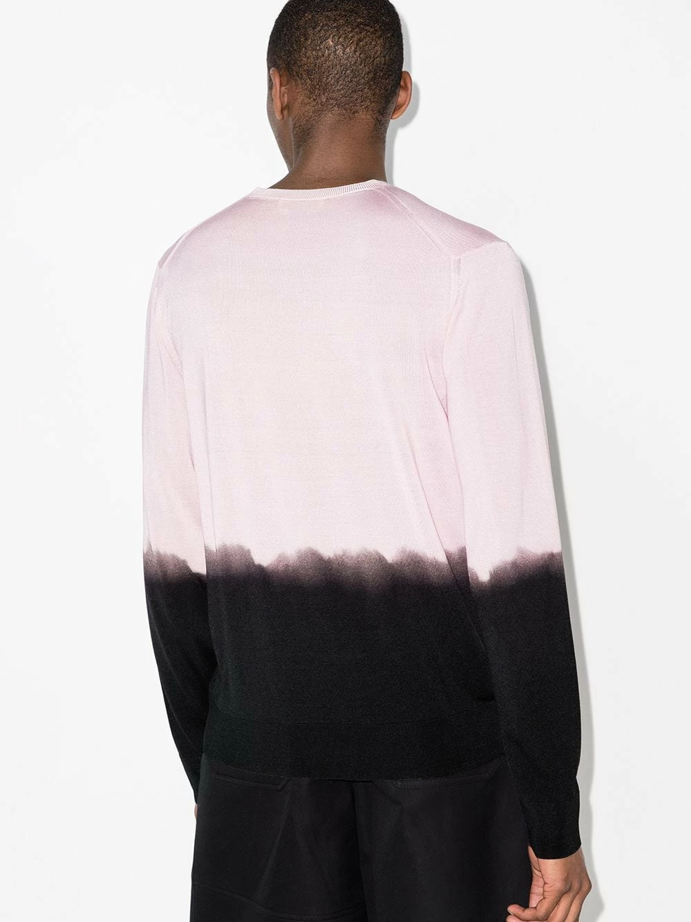 Alexander McQueen Dip dye crew neck jumper 3 Alexander McQueen dip-dye crew-neck jumper