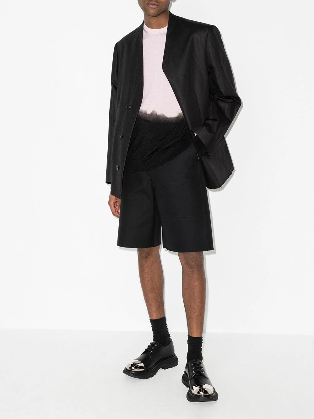 Alexander McQueen Dip dye crew neck jumper 5 Alexander McQueen dip-dye crew-neck jumper