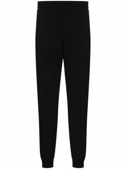Alexander McQueen logo-tape straight-leg track pants