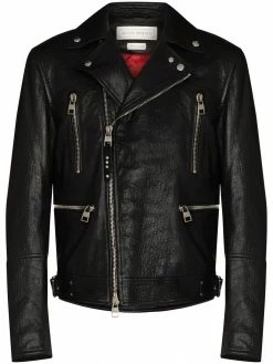 Alexander McQueen leather biker jacket
