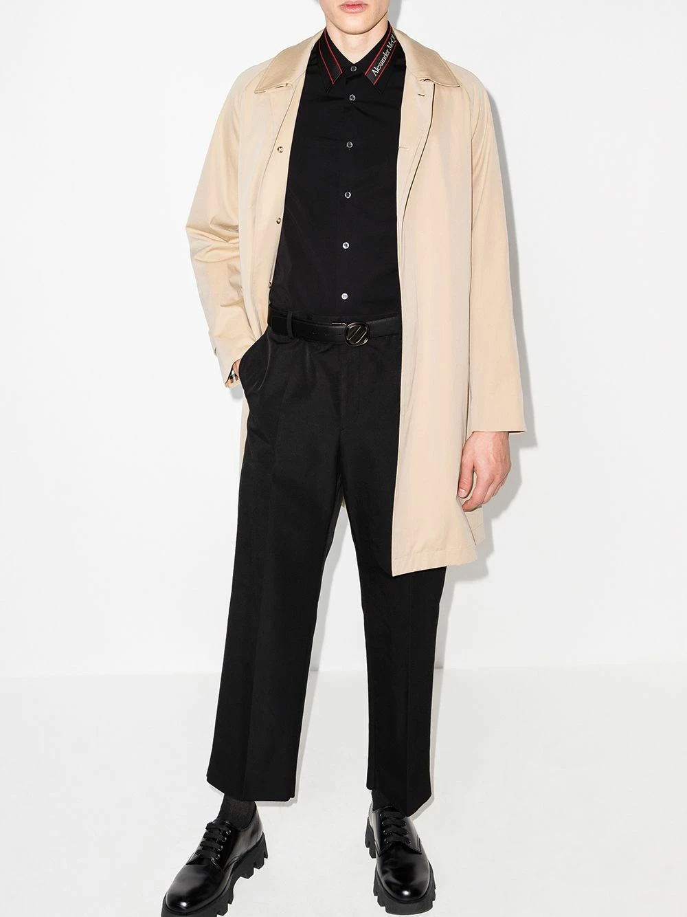 Alexander McQueen Long sleeved logo tape shirt 5 Alexander McQueen long-sleeved logo tape shirt