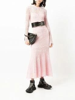 Alexander McQueen crocheted lace midi dress