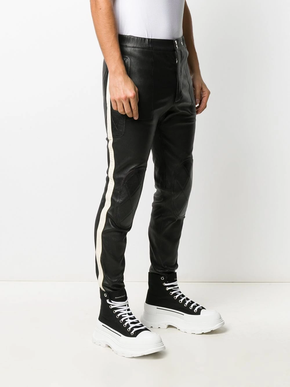 Alexander McQueen Side stripe detail trousers 3 Alexander McQueen side stripe detail trousers