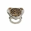Alexander McQueen heart locket ring
